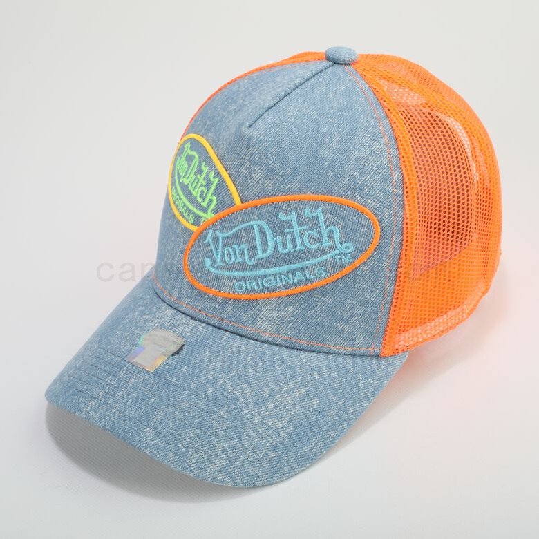 (image for) Von Dutch Originals -Trucker Russel Trucker Cap, blue/orange F0817888-01346 Günstige Online